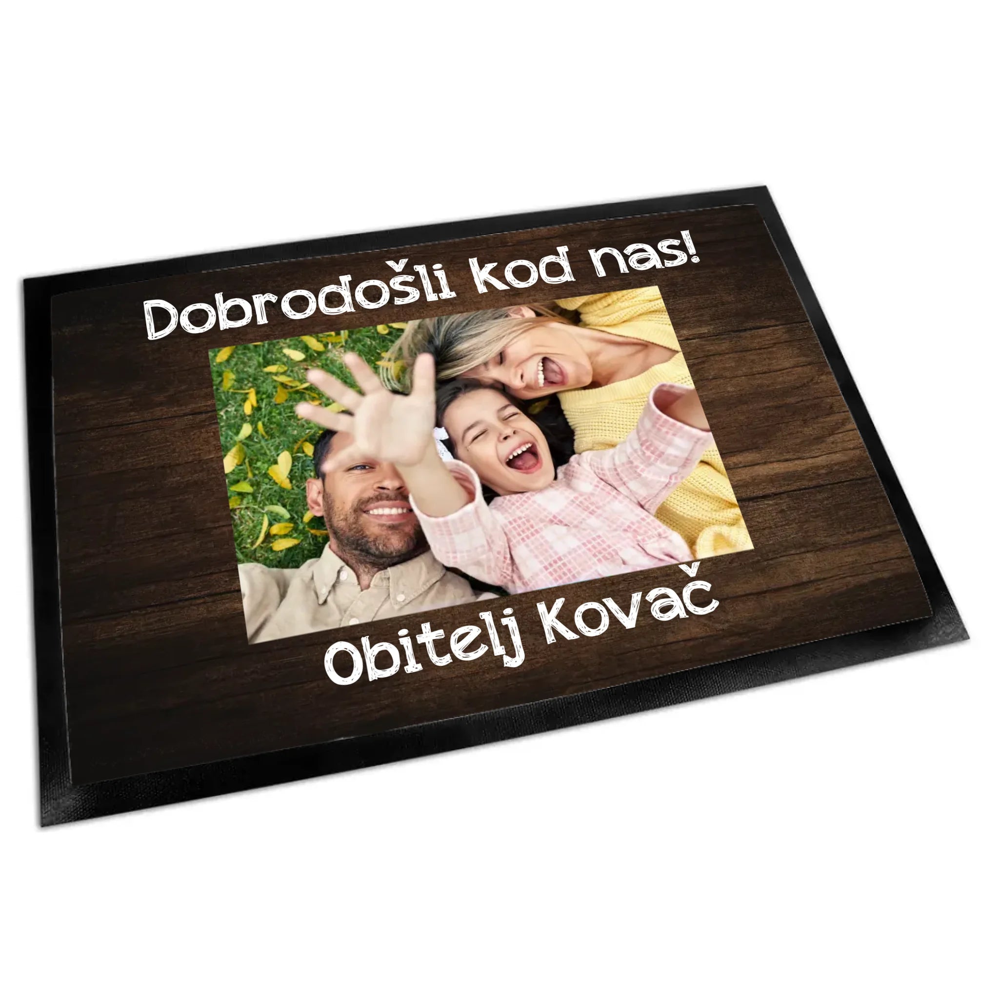 Personalizirani otirač s fotografijom i prilagodljivim natpisom