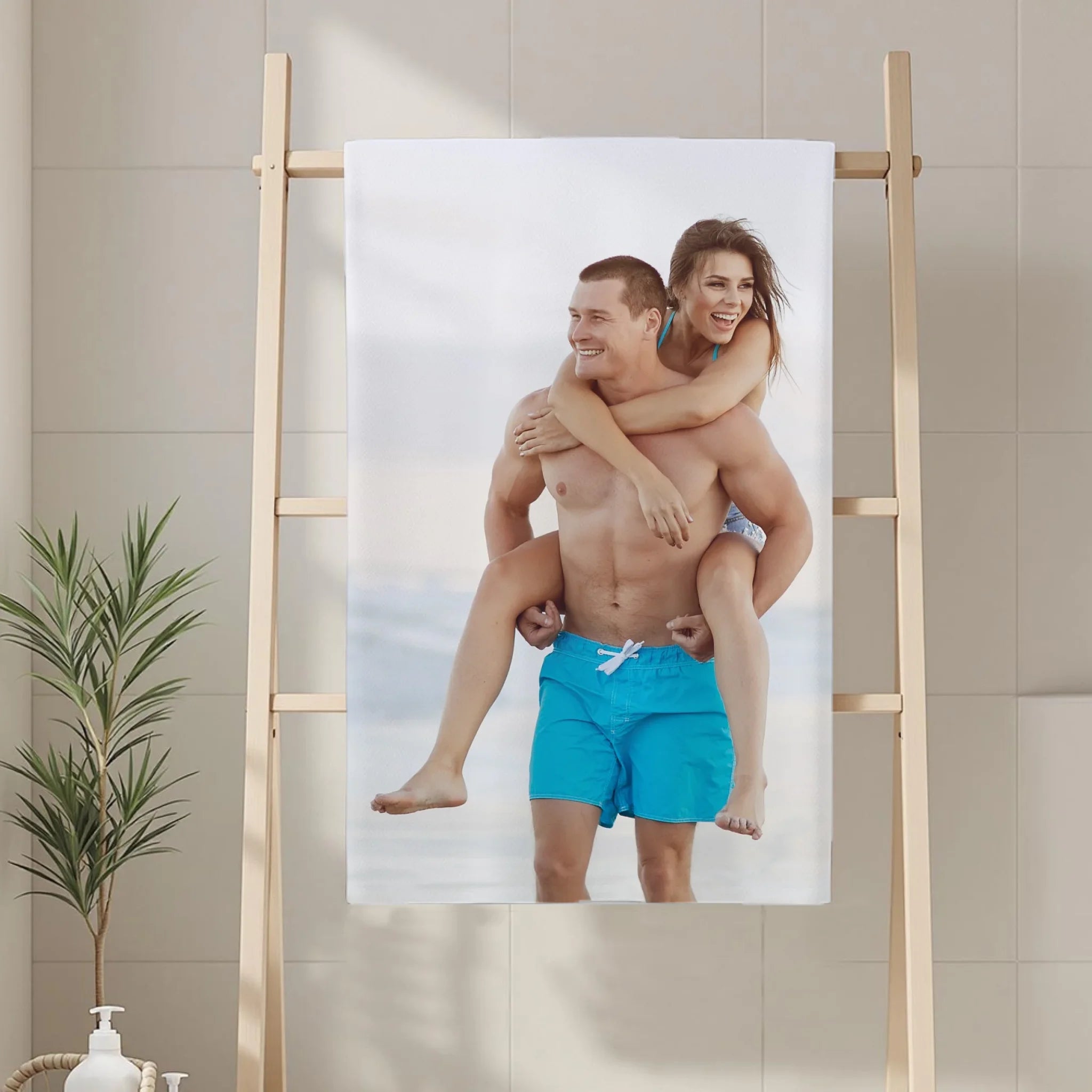 Personalizirani ručnik s fotografijom i prilagodljivim natpisom