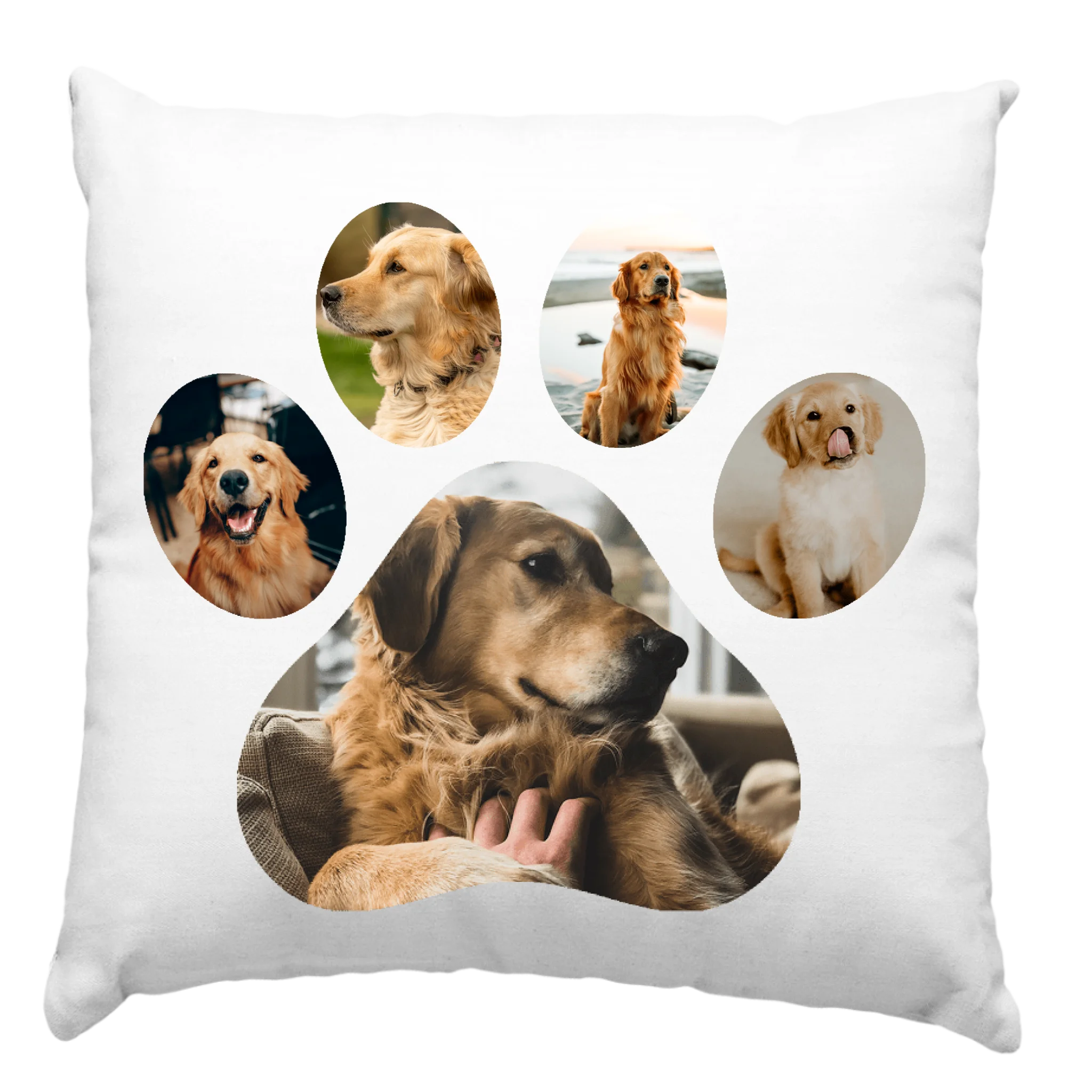 Dvostrani personalizirani jastuk s fotografijom psa i tekstom po želji