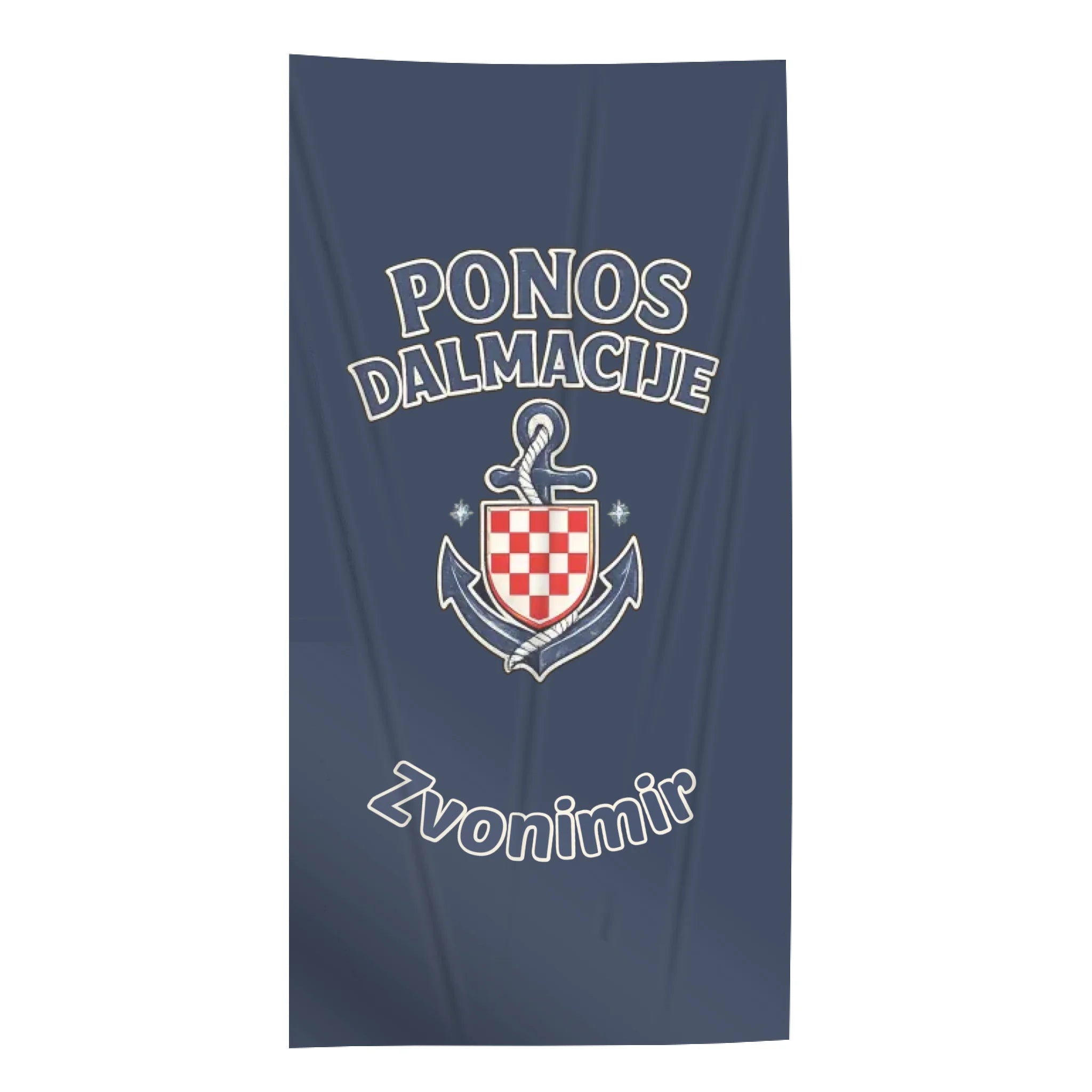 Personalizirani ručnik s hrvatskim nogometnim dizajnom