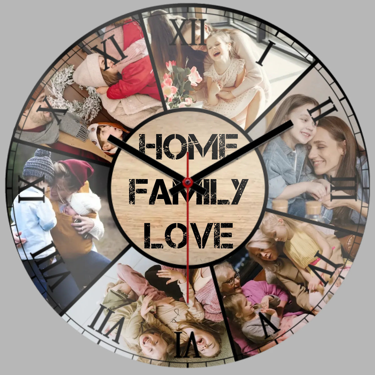 Home Family Love zidni sat sa 6 fotografija