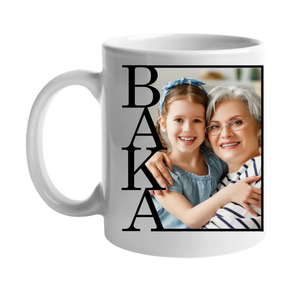Personalizirana šalica s fotografijom i natpisom „Baka“