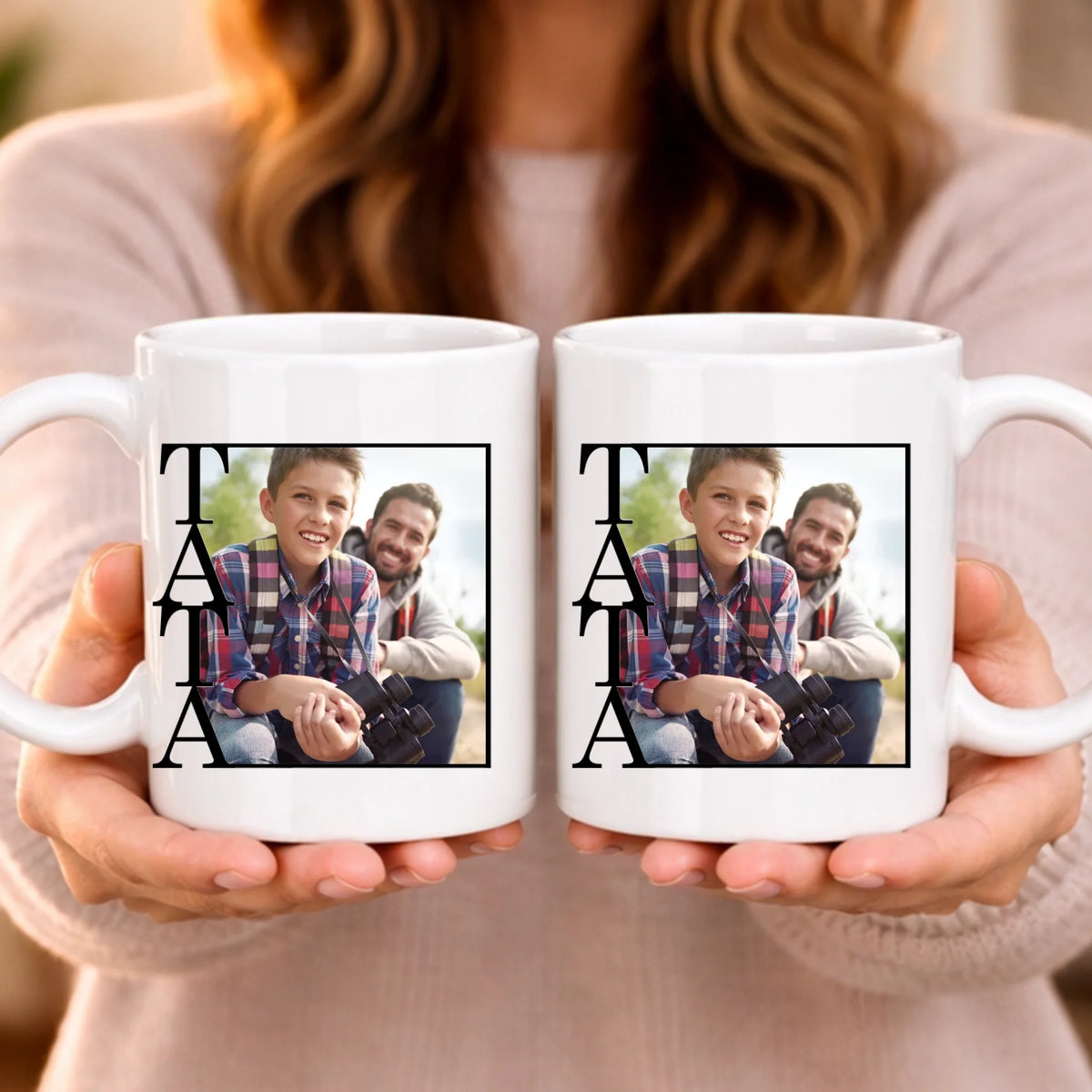 Personalizirana poklon šalica s fotografijom za tate