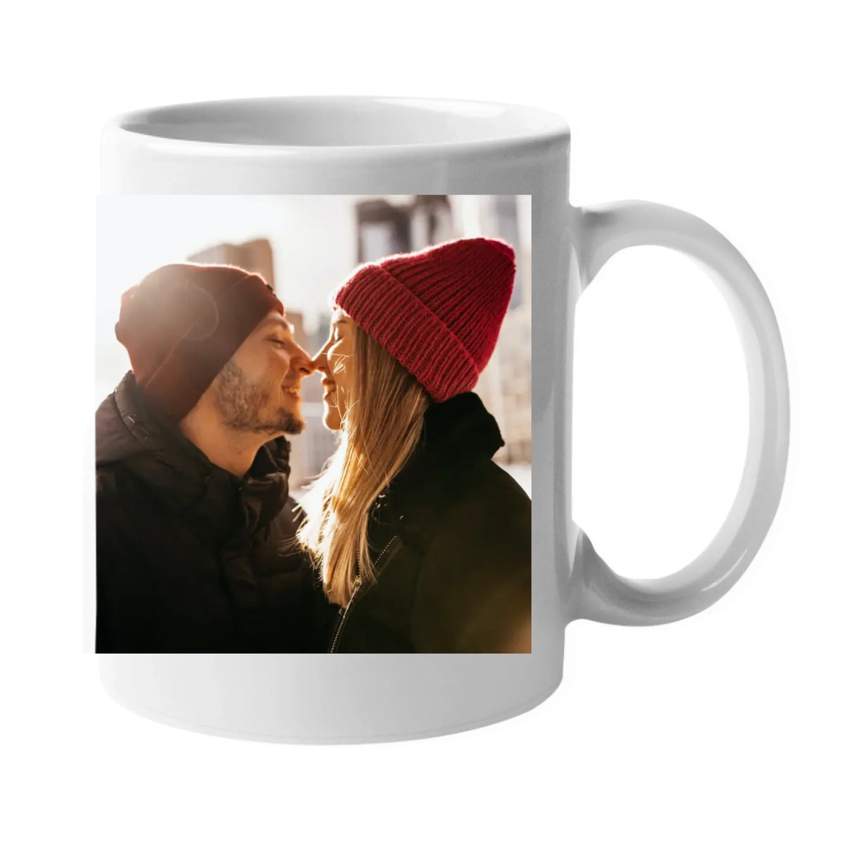 Personalizirana šalica za parove s kalendarom i fotografijom