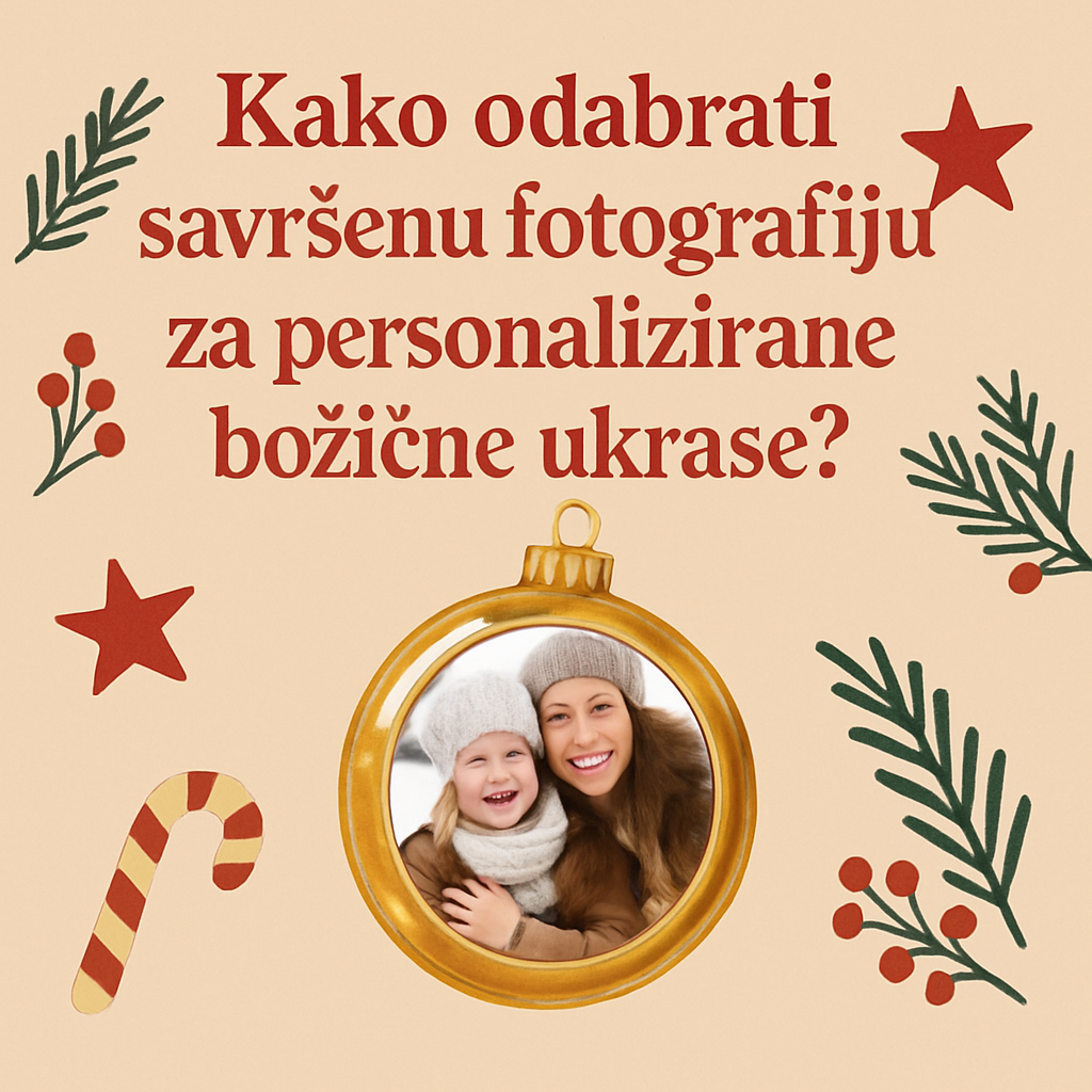 Kako odabrati savršenu fotografiju za personalizirane božićne ukrase