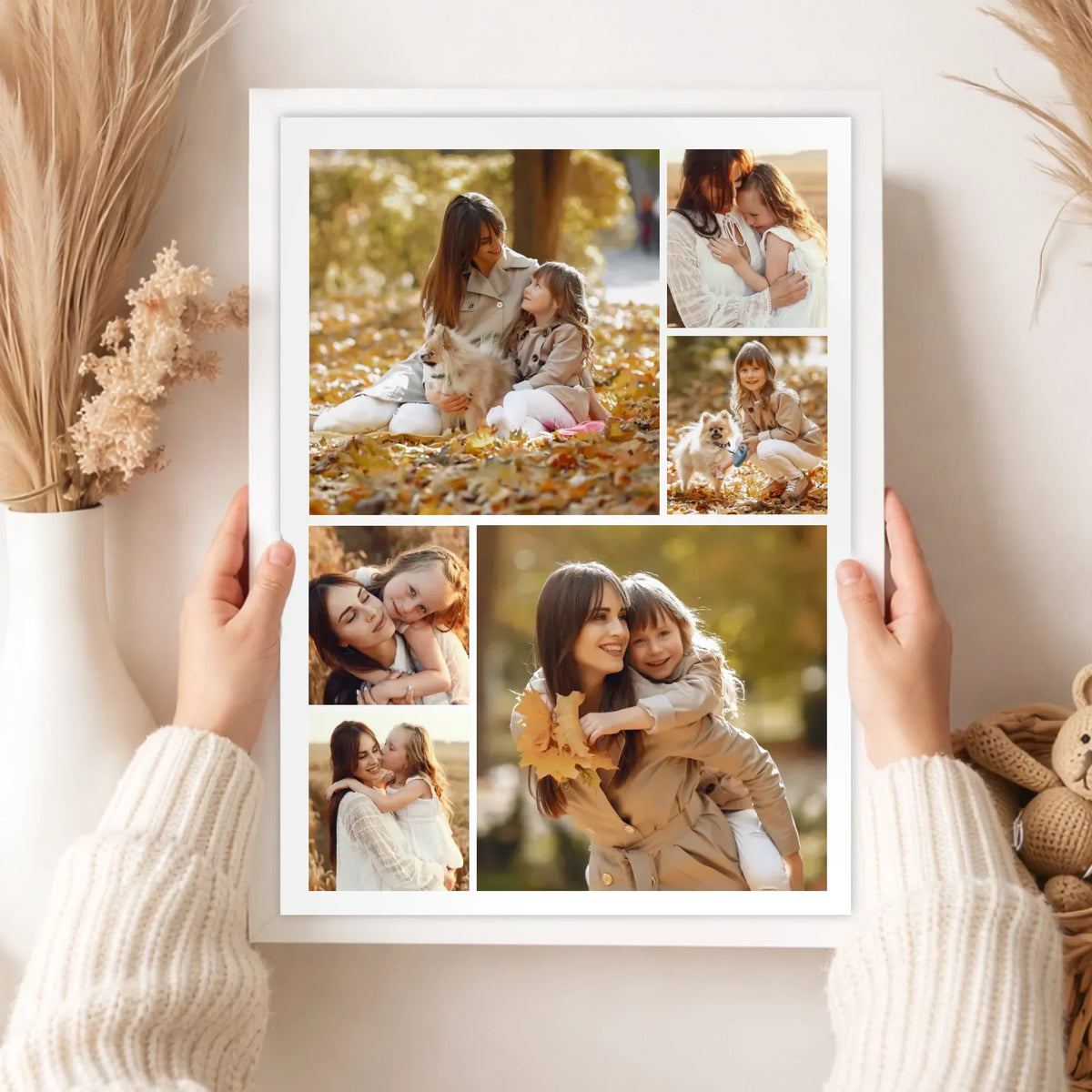 Personalizirana zidna slika za mamu s fotokolažom