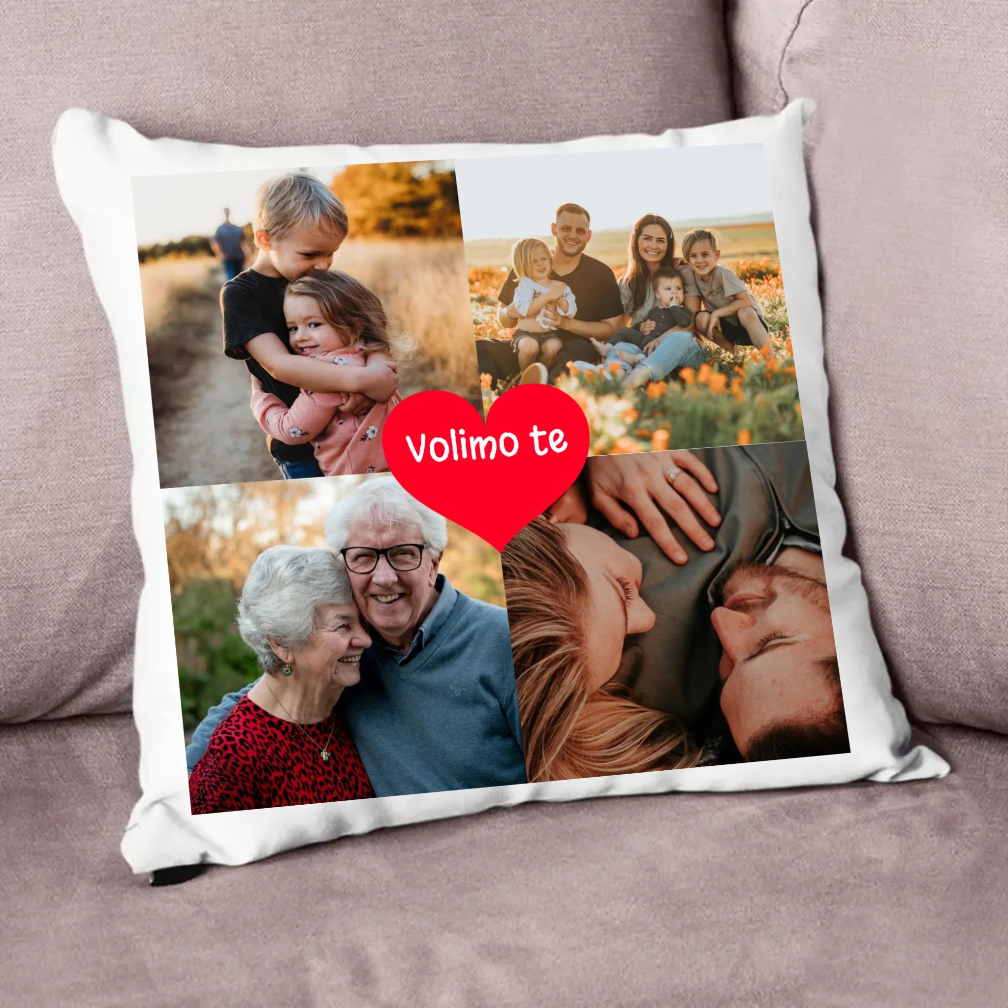 Personalizirani jastuk s 4 fotografije