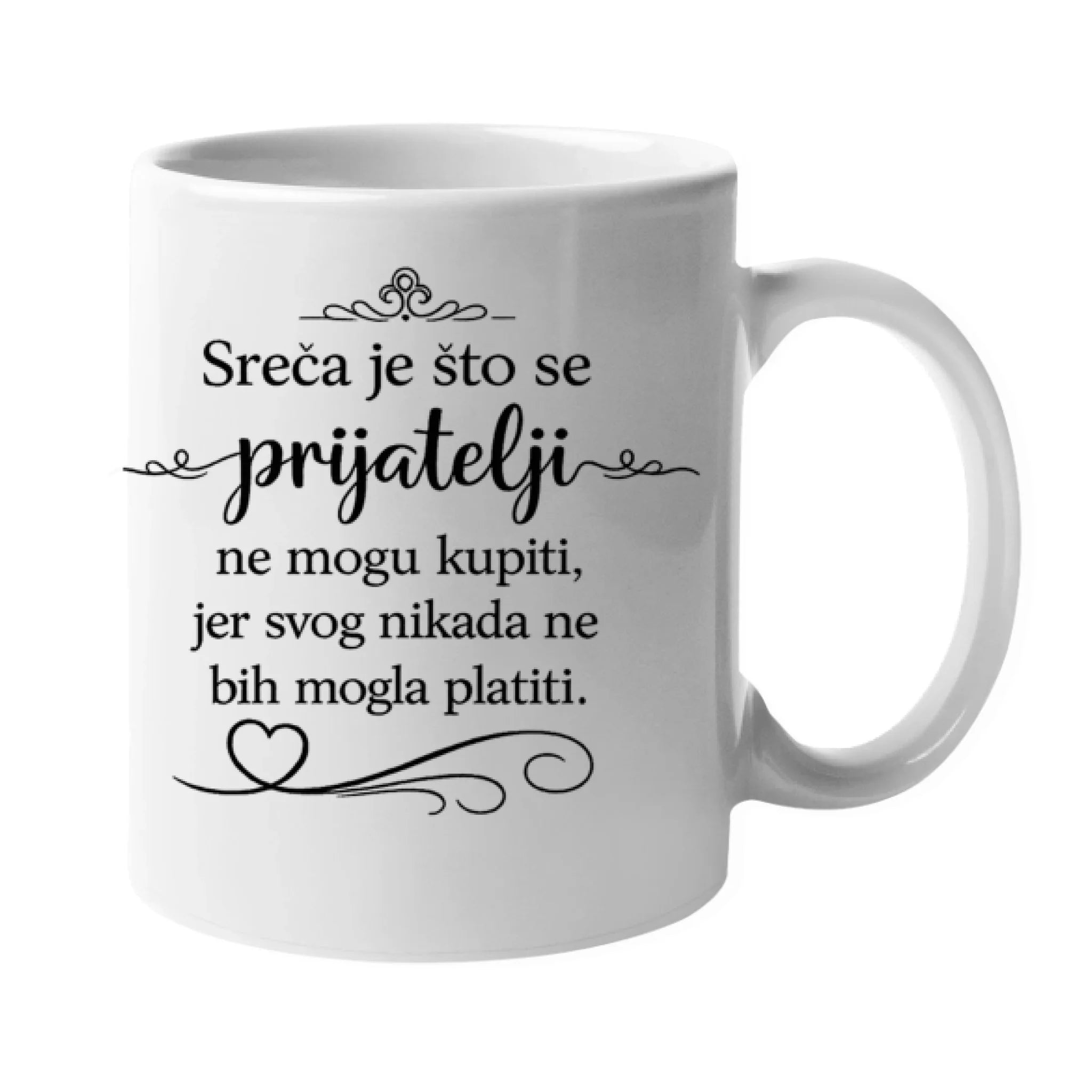 Šalica za najbolju prijateljicu s prilagodljivim natpisom