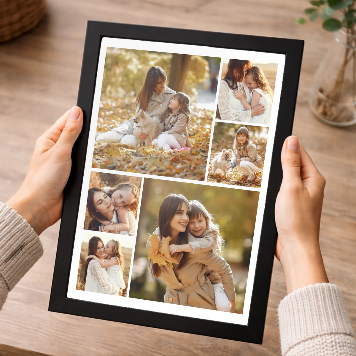 Personalizirana zidna slika za mamu s fotokolažom