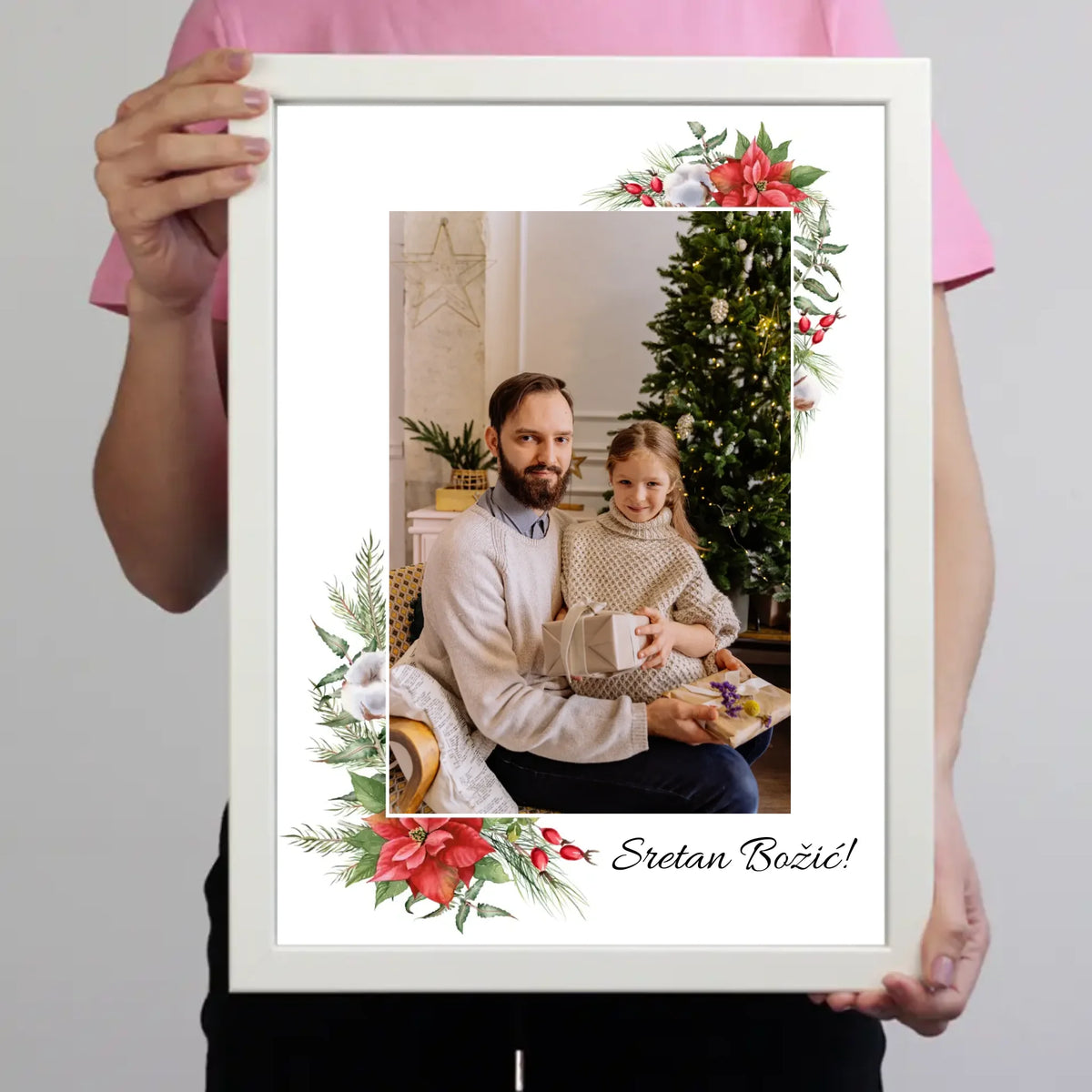 Božićni poklon – personalizirana zidna slika s vlastitom fotografijom