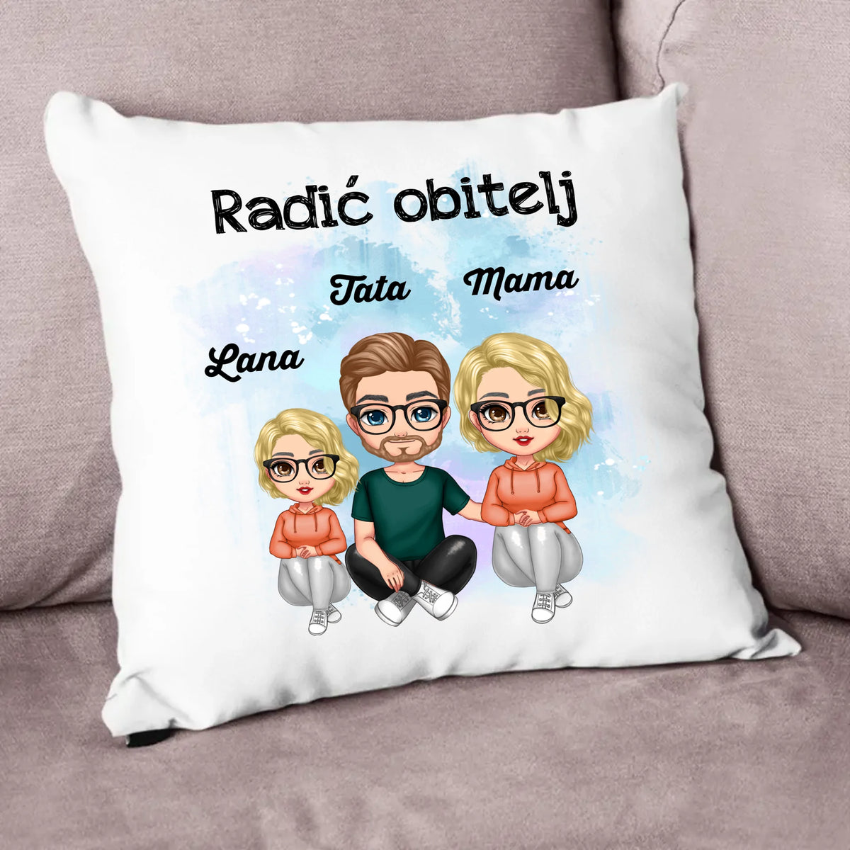 Personalizirani jastuk s fotografijom i natpisom „Mama”