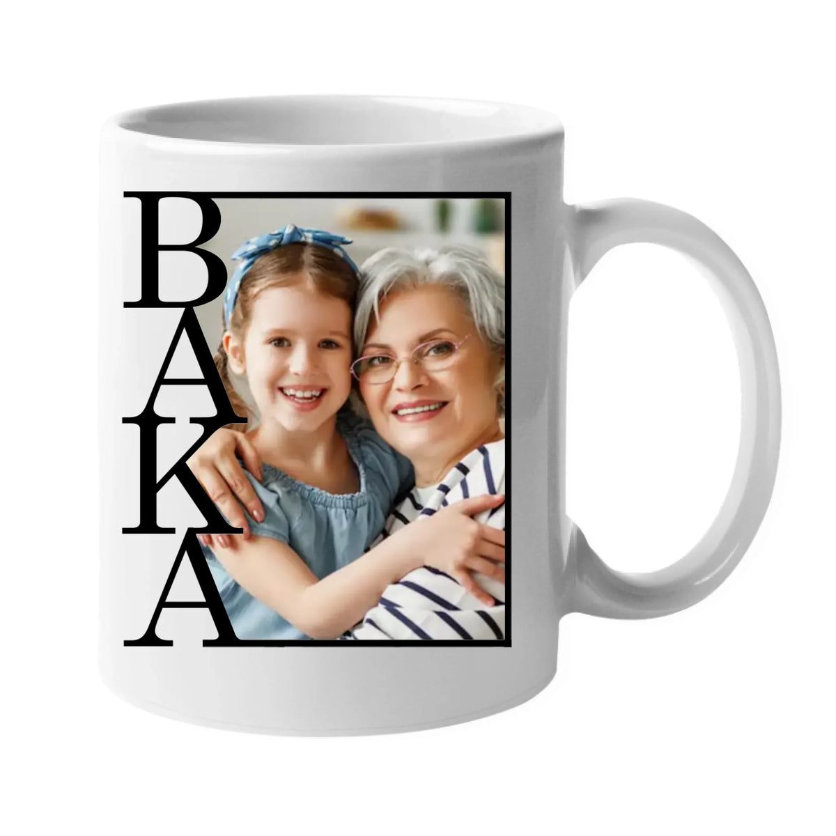 Personalizirana šalica s fotografijom i natpisom „Baka“