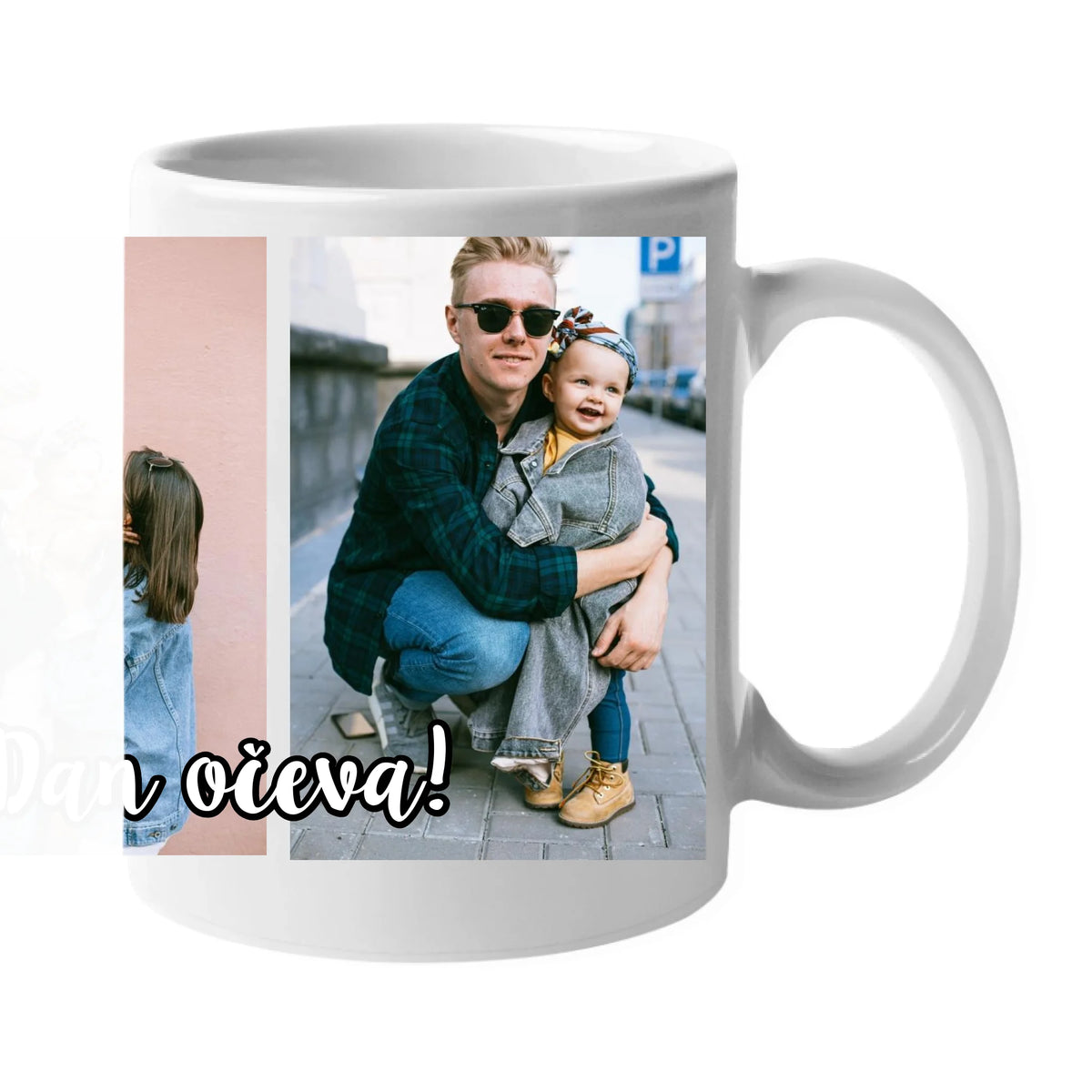 Poklon šalica za Dan očeva s 3 fotografije