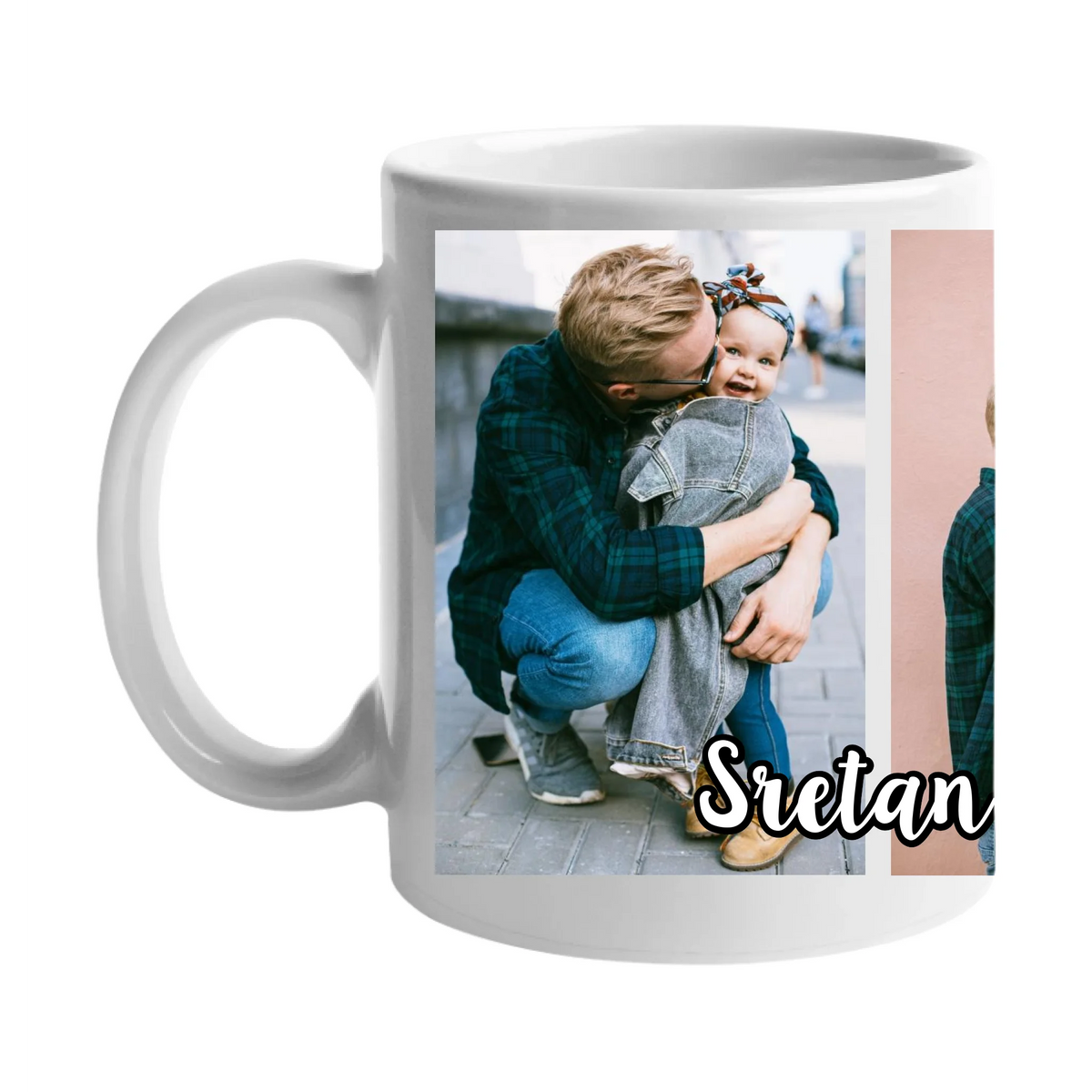 Poklon šalica za Dan očeva s 3 fotografije