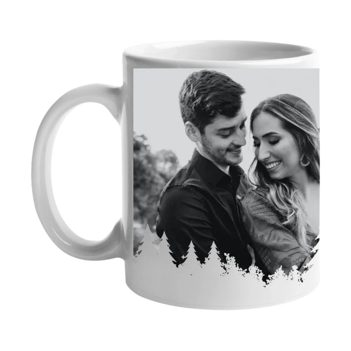 Božićna personalizirana poklon šalica s fotografijom i prilagodljivim natpisom
