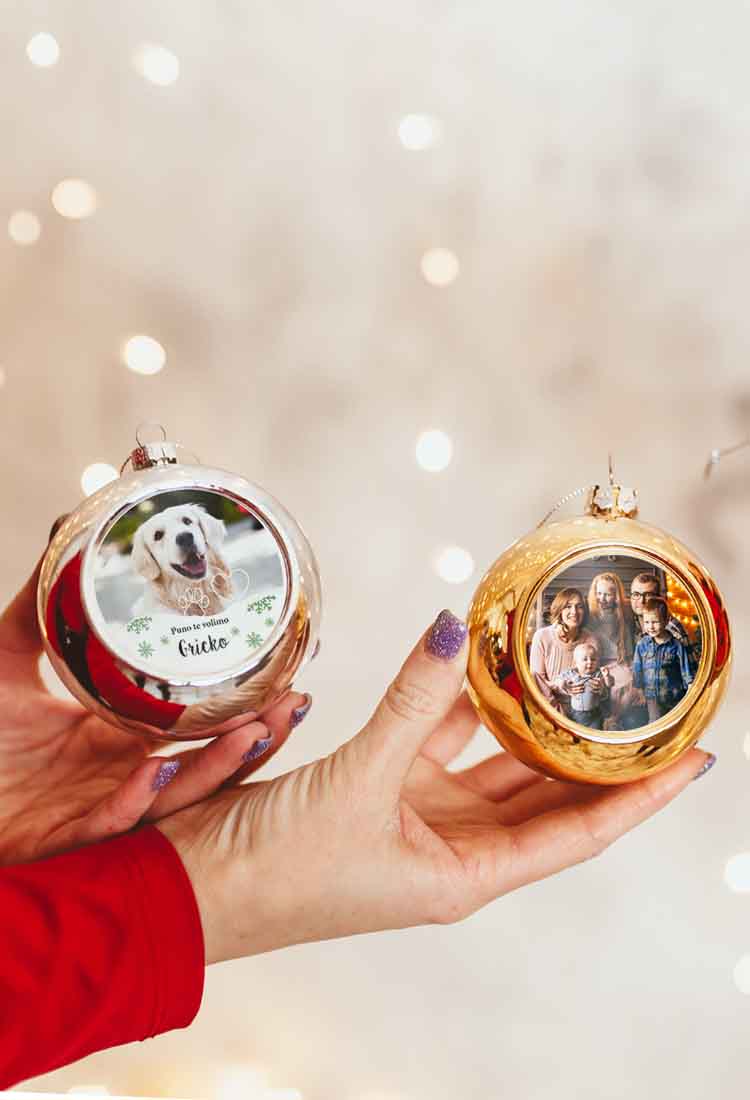 bozicna personaliirana kuglica